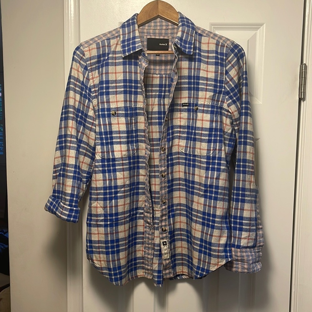 Hurley Plaid button up